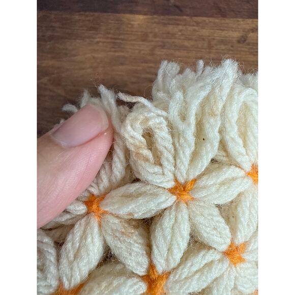 Handmade Vintage Hexagon Shape Crocheted Hot Pad Trivet Coaster Doilies Set of 4 - Picture 7 of 7